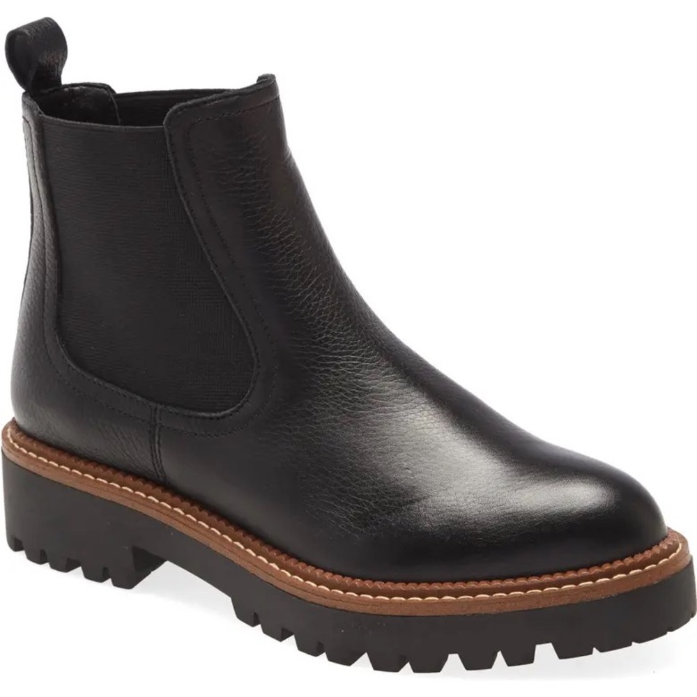 NIB Caslon Miller Chelsea Boot in Black Leather size 6.5